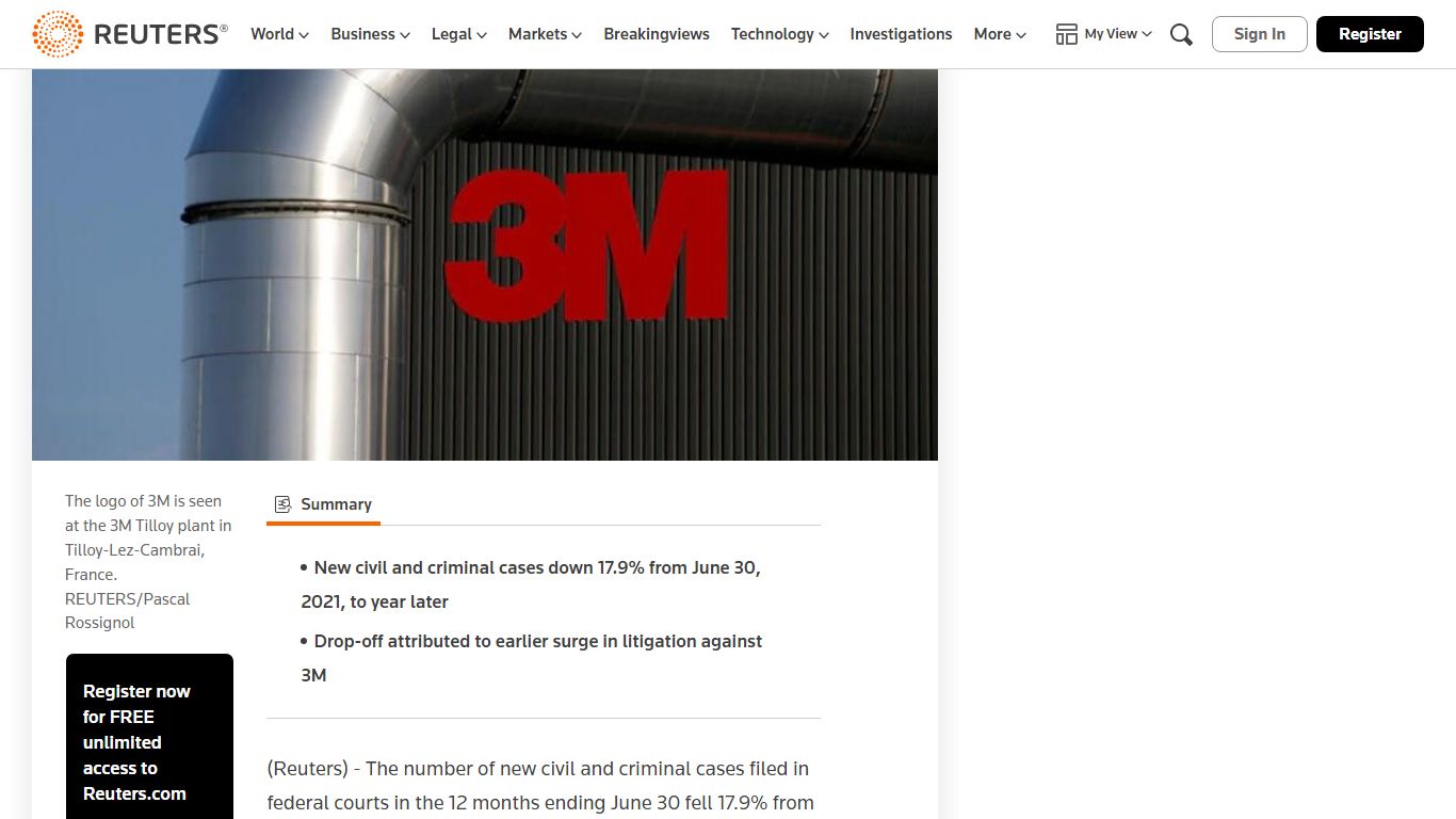 New federal lawsuits drop nationally after dip in 3M earplug cases ...